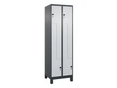 Z-garderobekast,HxBxD 1950x600x500mm,vak B 150/300mm,draaigrendel