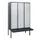 locker met bank,HxBxD 1950x1200x815mm,3vak,vak B 400mm,cil.-slot