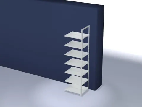 dossierstelling,aanbouwveld,HxBxD 2550x750x600mm,vaklast 90kg