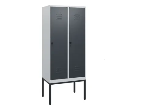 locker,HxBxD 1950x800x500mm,2vak,vak B 400mm,draaigrendel