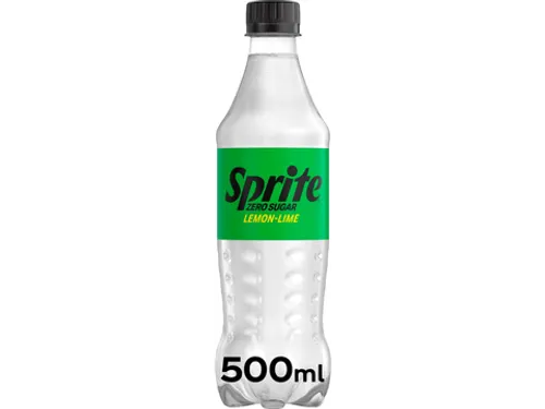 Frisdrank Sprite Zero Sugar fles 50cl pak van 12 stuks