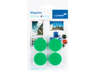 Magneet Legamaster 30mm 850gr groen 4 stuks - 2