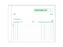 Manifold Factuur 10, 5x13,5cm 50 dupli