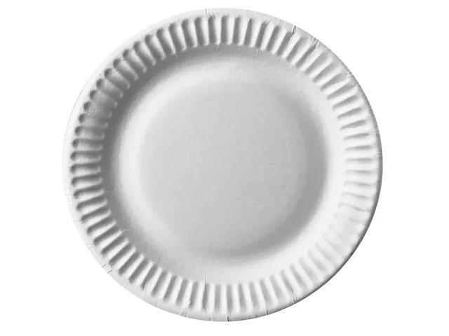 Bord IEZZY Ø150mm karton 100 stuks wit