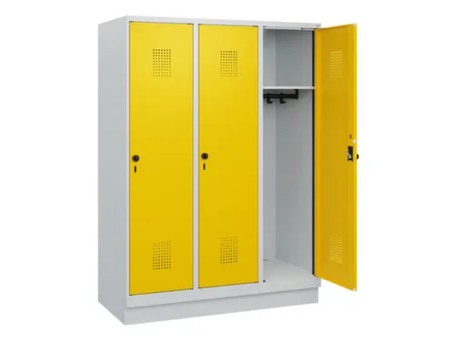 schoollocker,HxBxD 1630x1200x500mm,3vak,vak B 400mm,draaigrendel