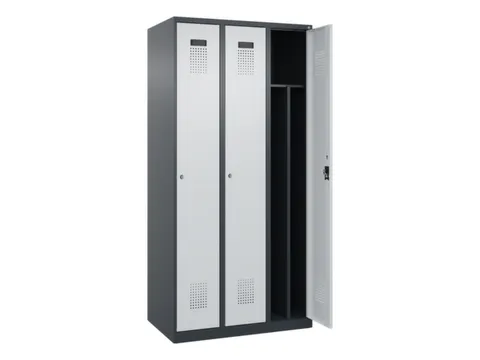 locker voor scheiding van kleding,HxBxD 1850x900x500mm,3vak