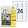 Avery Zweckform L4773 Weerbestendige etiketten A4 63,5x33,9 Wit 2400st