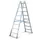 Bokladder Dubbelzijdig Aluminium L 2.35m 2x8sporten