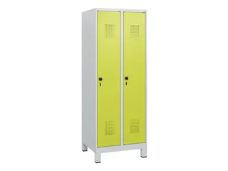 schoollocker,HxBxD 1630x600x500mm,2vak,vak B 300mm,draaigrendel,voeten - 2
