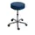 Draaikruk Gasveer Alu Voetkruis 530-690mm Kunstleer Skyblauw Wielen
