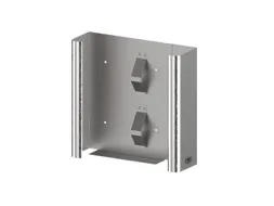 CMT Swoosh handschoendispenser Duo in breedte verstelbaar RVS