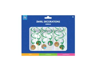 Jungle hangdecoratie 70cm Party Swirl 12 stuks - 4