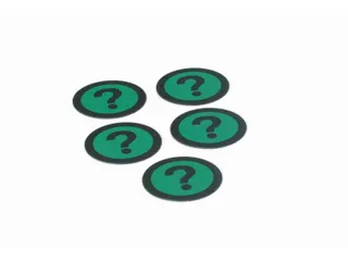 Impressiemagneetfolie Vraagteken Groen Ø50mm x 0,85mm - 1