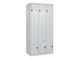 Z-garderobekast,HxBxD 1850x900x500mm,vak B 150/300mm,draaigrendel
