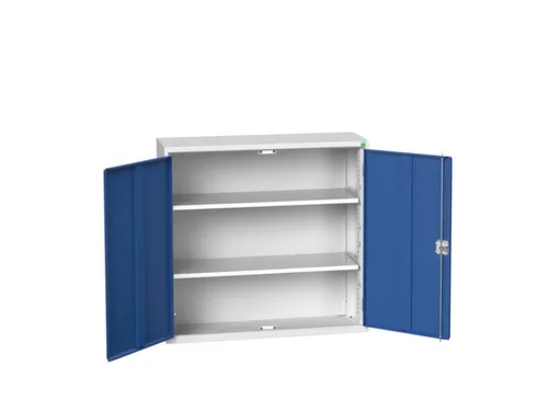 wandkast 1000x1050x350mm 2xStalen bodem sokkel Ral 7035 front Ral 5010