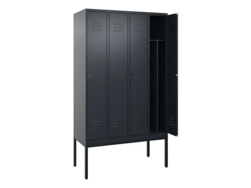 locker voor scheiding van kleding,HxBxD 2120x1200x500mm,4vak