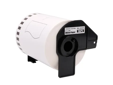 Etiket Dk-22243 102mm 30-meter Wit Papier