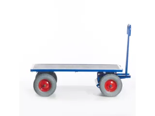 Handtrekwagen 1000kg 1600x800mm Luchtbanden Ral5010 - 8