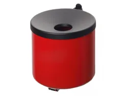 wandasbak,HxØ 100x90mm,romp staal,romp RAL3000