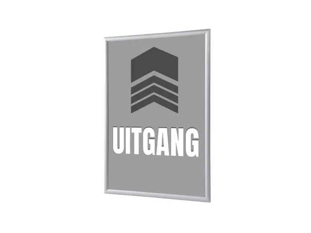 Kliklijst A1 complete set met print "UITGANG" Grijs