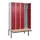 locker met bank,voor scheiding van kleding,HxBxD 2120x1200x815mm,4vak