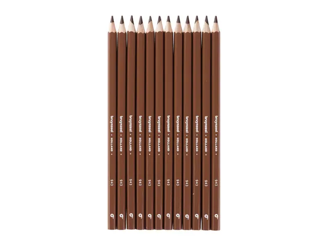 Kleurpotlood Bruynzeel Super 943 donkerbruin