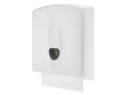 Handdoekdispenser Midi Kunststof Wit C-vouw Z-vouw