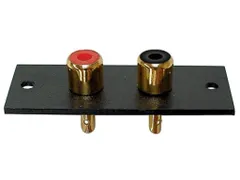 2P Amp Rca Plug - Verguld