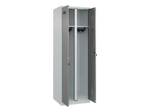 locker voor scheiding van kleding,HxBxD 1850x600x500mm,2vak