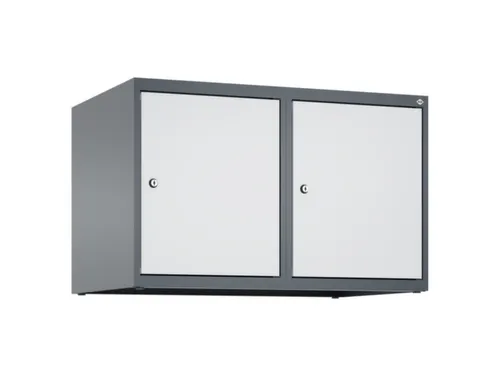 opzetkast,v. locker,2vak.,vak B 400mm,HxBxD 500x800x500mm,vleugeldeur