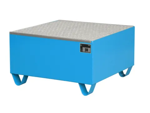 Systeem-Opvangbak Blauw 1x 200l Opvangvol. 203l 465x800x800mm Rooster