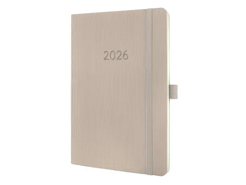 Weekagenda Conceptum A5 2026 (NL/FR/EN/DU) taupe Softcover