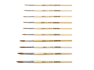 Penseel Qrea synthetisch haar set à 10 breedtes - 3