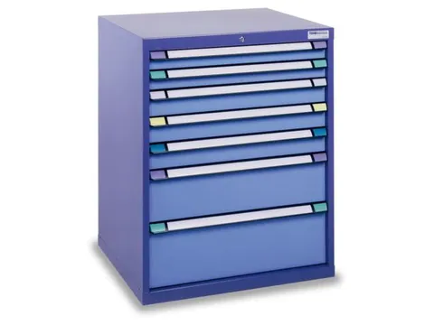 armoire à tiroirs HxlxP 800x805x695mm RAL7035 face avant RAL7035