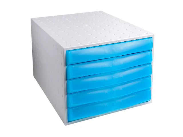 Exacompta Ladenblok A4+ Fantasy Works Lichtgrijs/Turkoois 5 laden