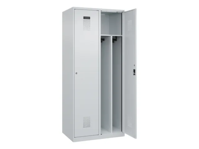locker voor scheiding van kleding,HxBxD 1850x800x500mm,2vak