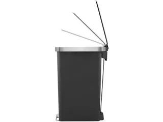 Afvalbak EKO Hana Slim pedaalemmer 40 liter zwart - 7