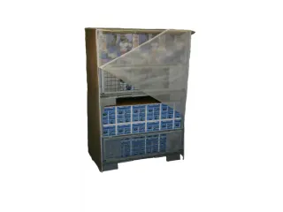 Afdekhoes V. 2 Gestapelde Gaascontainer 1930x1250x850mm Transparant - 1
