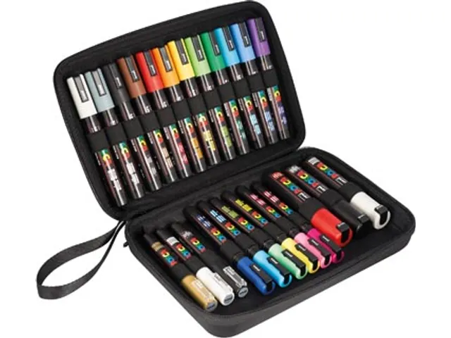 Paintmarker In Luxe Koffer, 24 Stuks, Assorti