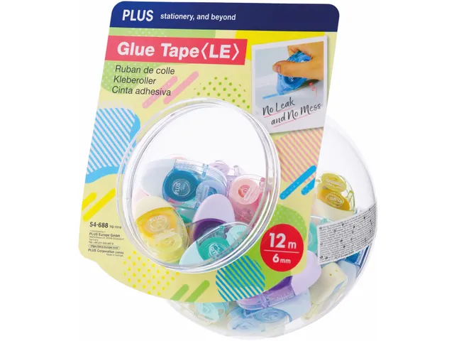 Lijmroller, 12mx6mm, 30Stuks, Assorti