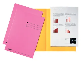 Inlegmap A4 Esselte Karton Roze - 1