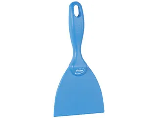 Vikan 40633 Hygiene Handschraper Recht 102mm Metaaldetecteerbaar Blauw - 1
