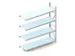 Rayonnage grande largeur suivant HxlxP 2500x2251x650mm 4niveaux acier