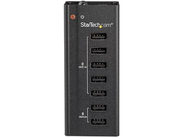 7 poorts USB oplaadstation met 5x 1A poorten en 2x 2A poorten