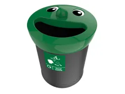 Afvalbak Smiley Face Bin 52 Liter Food Waste Zwart Groen
