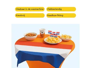 Tafelrok BRASQ voor statafel 80cm oranje - 15