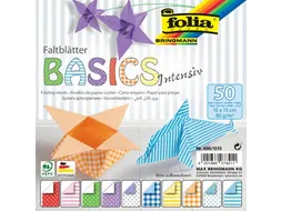 vouwpapier Basic Intensive 15 x 15 cm pak met 50 vel