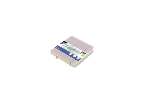 Schetsboek Kangaro 12x12cm violet PU hardcover 80 blad 140 grams roomw