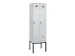 locker voor scheiding van kleding,HxBxD 2120x600x500mm,2vak