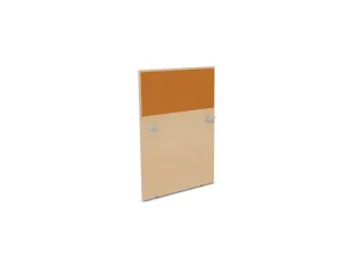 baliepaneel,v. bureau,aanbouw links,B 800mm,NE-esdoorn,BN3005-geel - 1